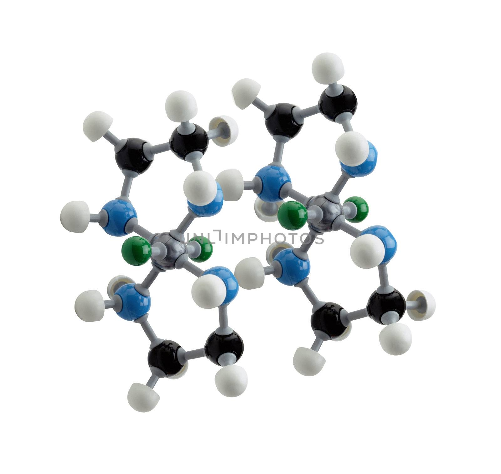 isolated molecule on white background