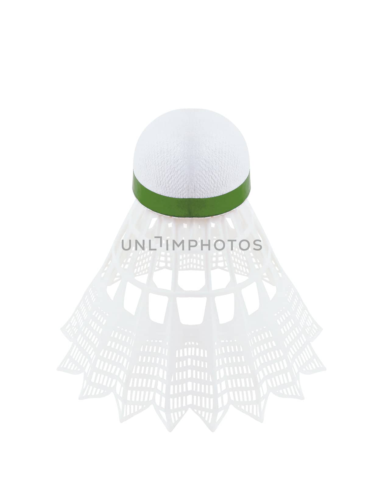 shuttlecock isolated on white background