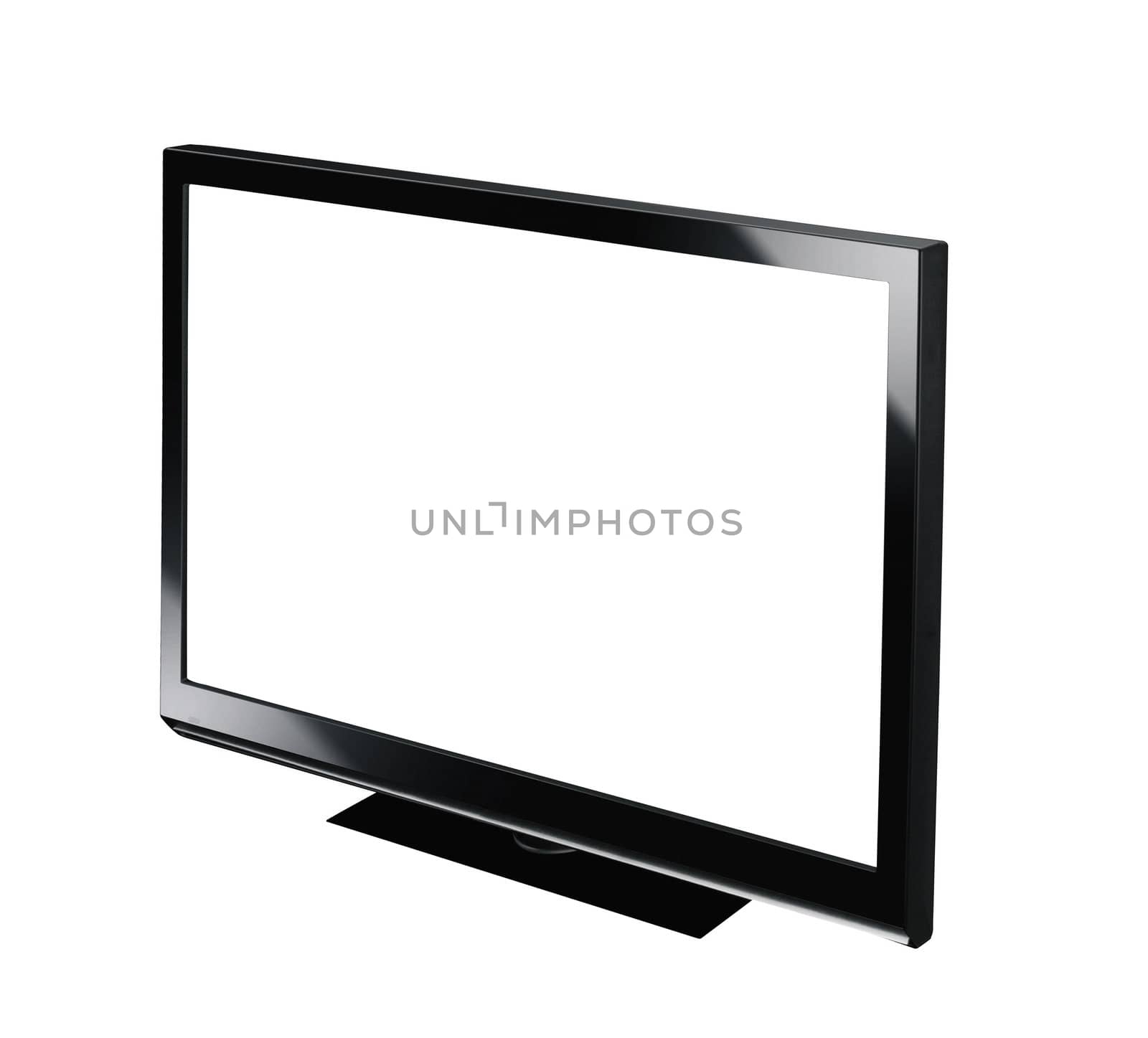 Monitor picture frame isolated on a white background