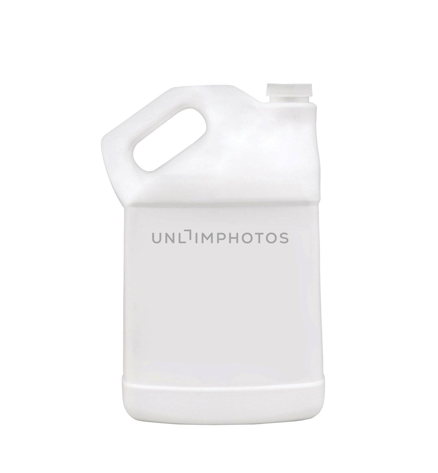 canister with machine oil isolated on white background