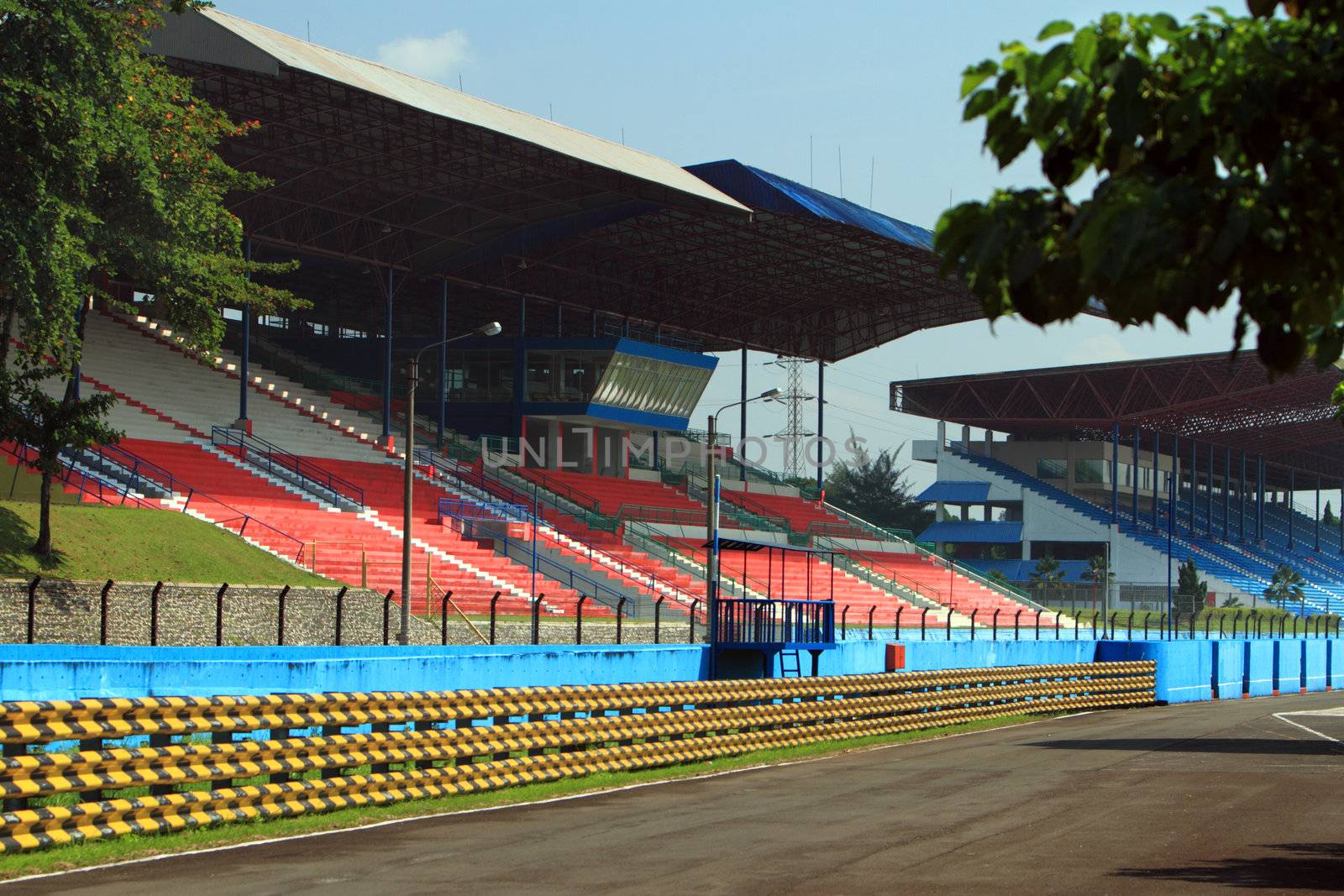 Race car stadium