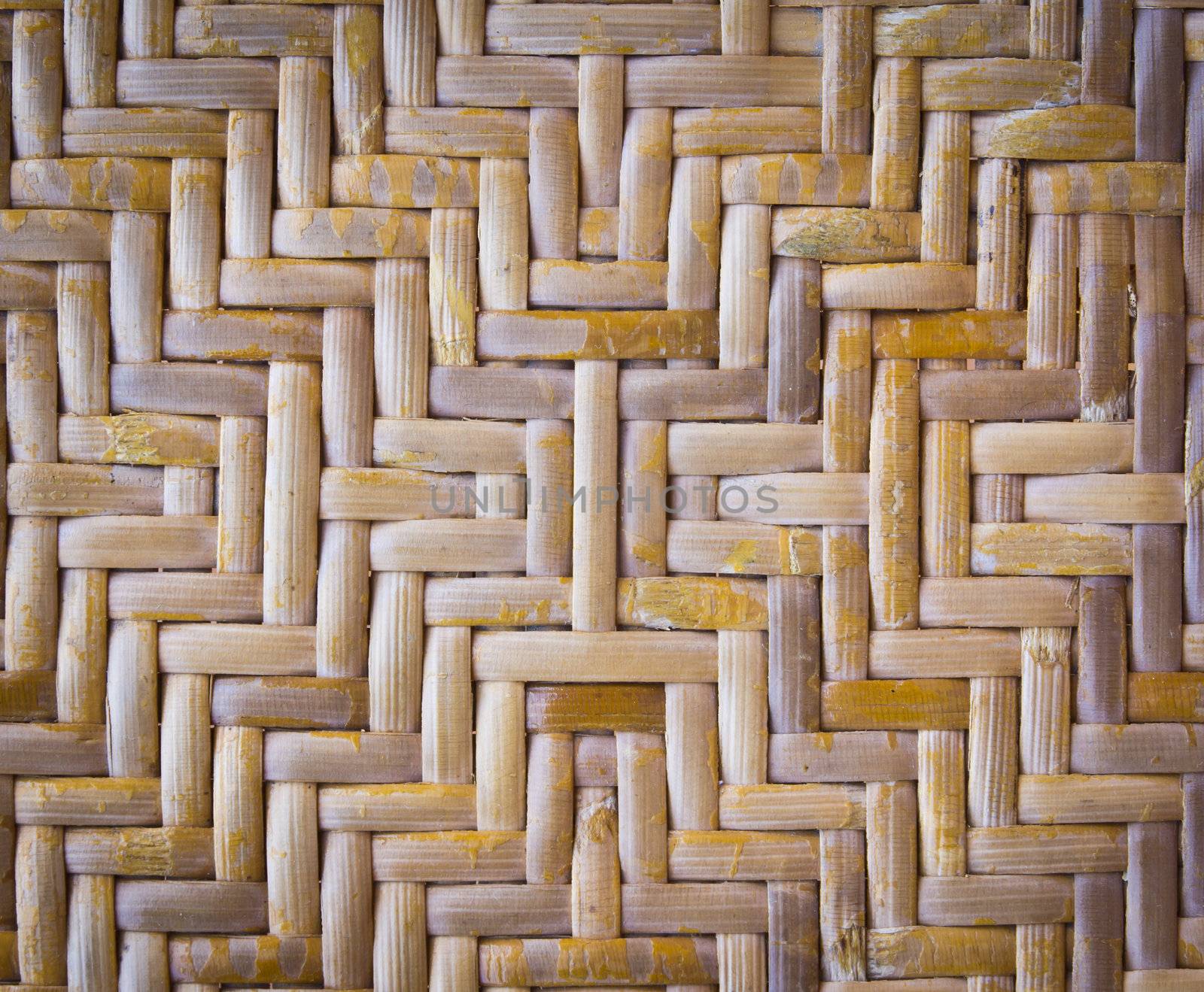 texture of bamboo weave for background by tungphoto