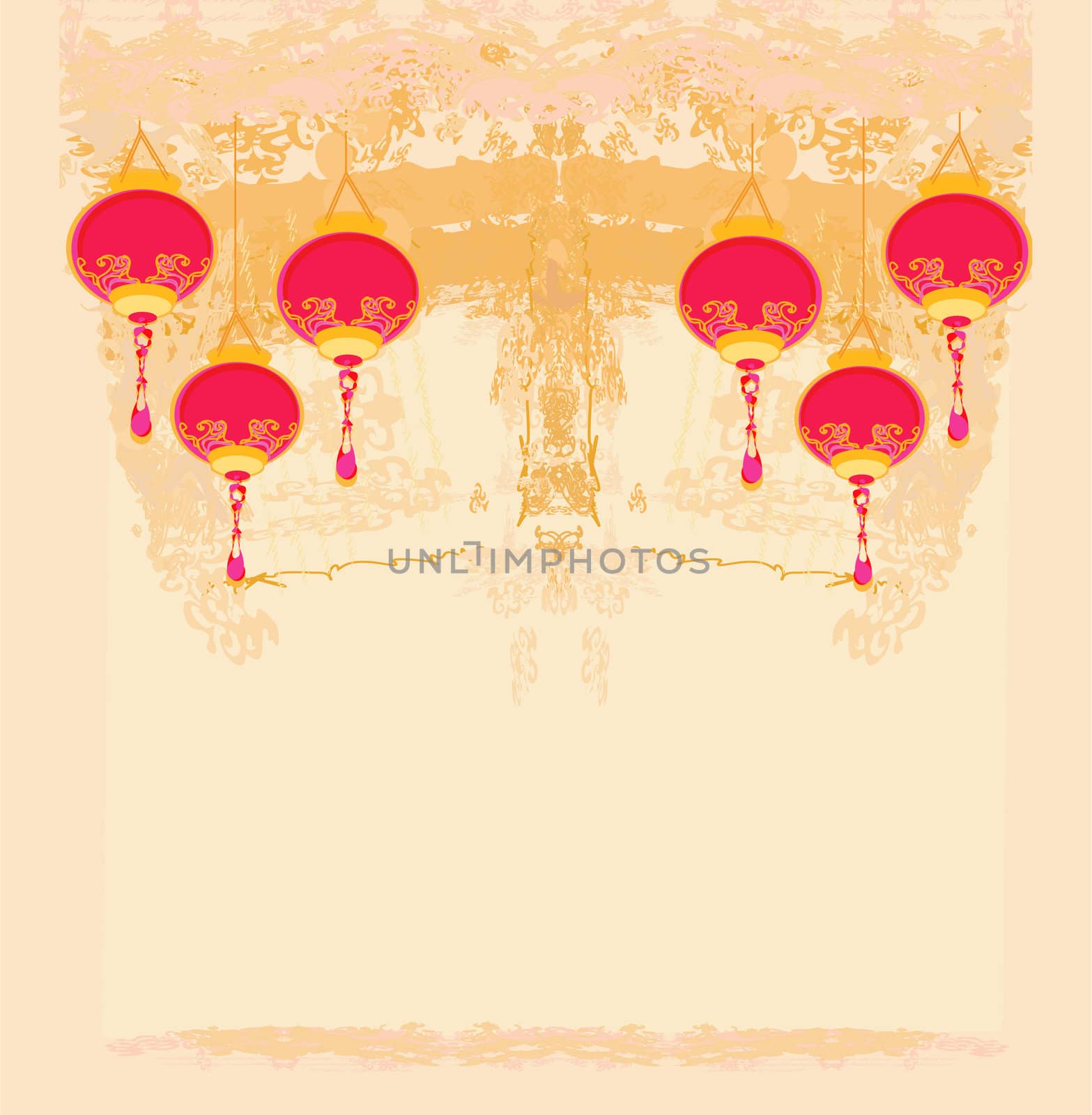 Chinese New Year card, vector