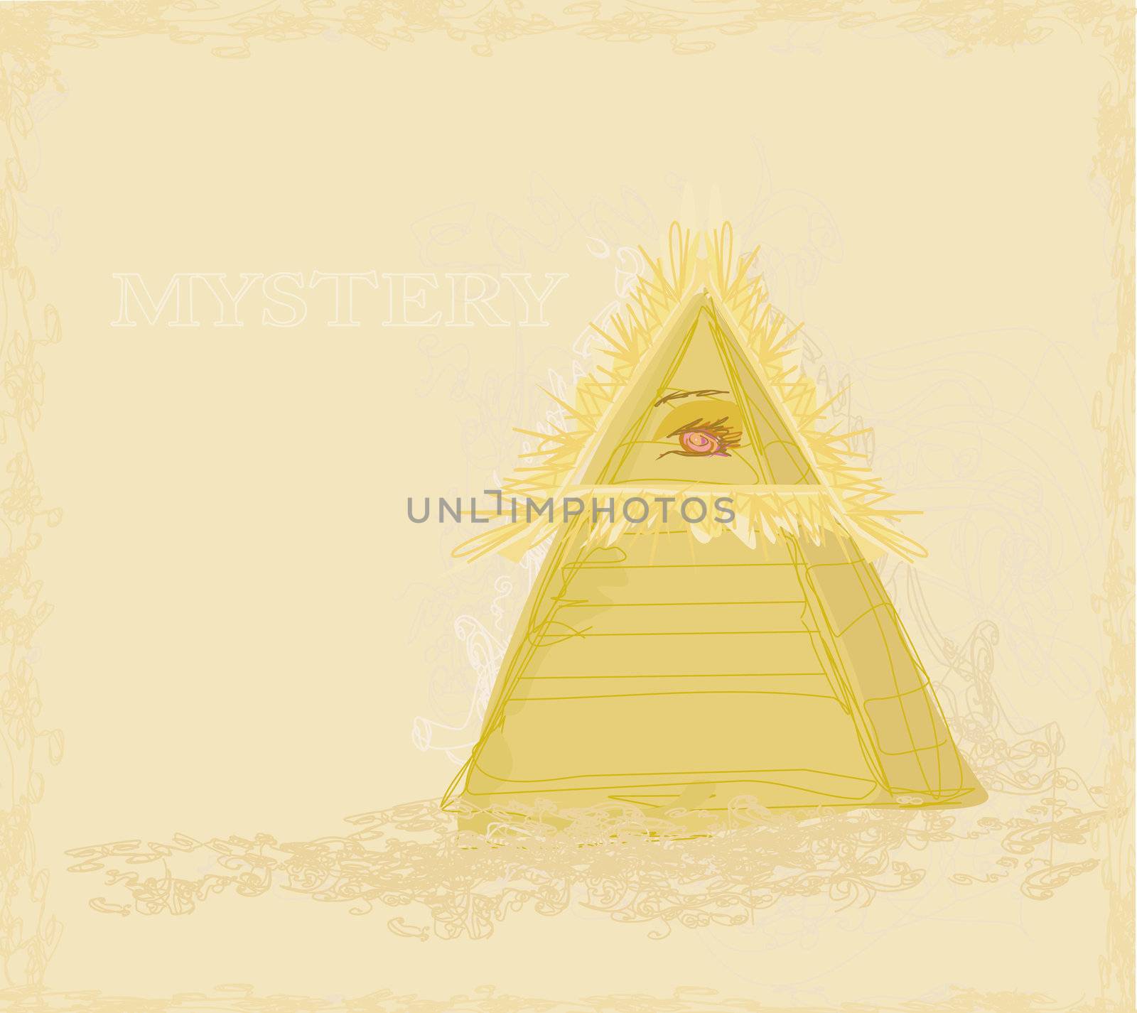 Ancient Pyramid Eye Design