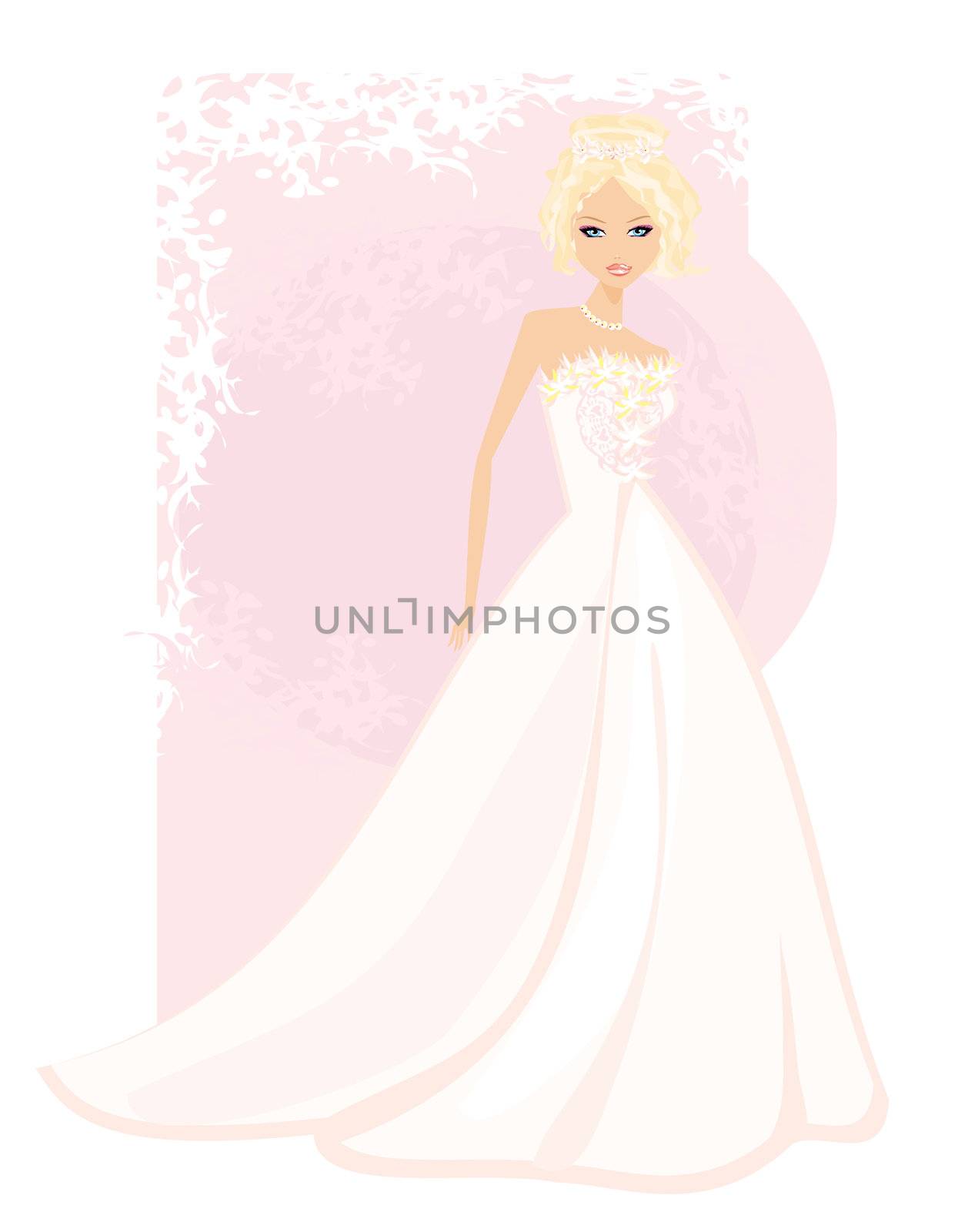 Beautiful bride card