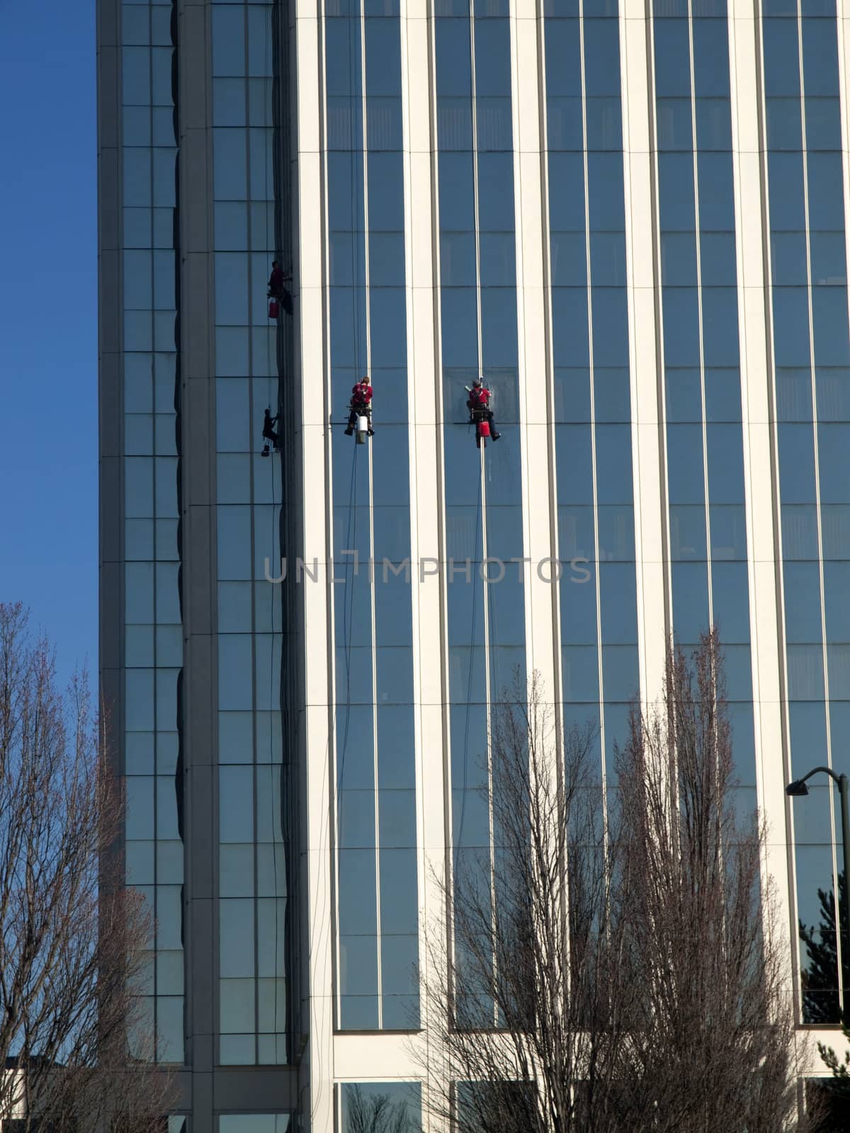 Window washers, Portland Oregon. by Rigucci