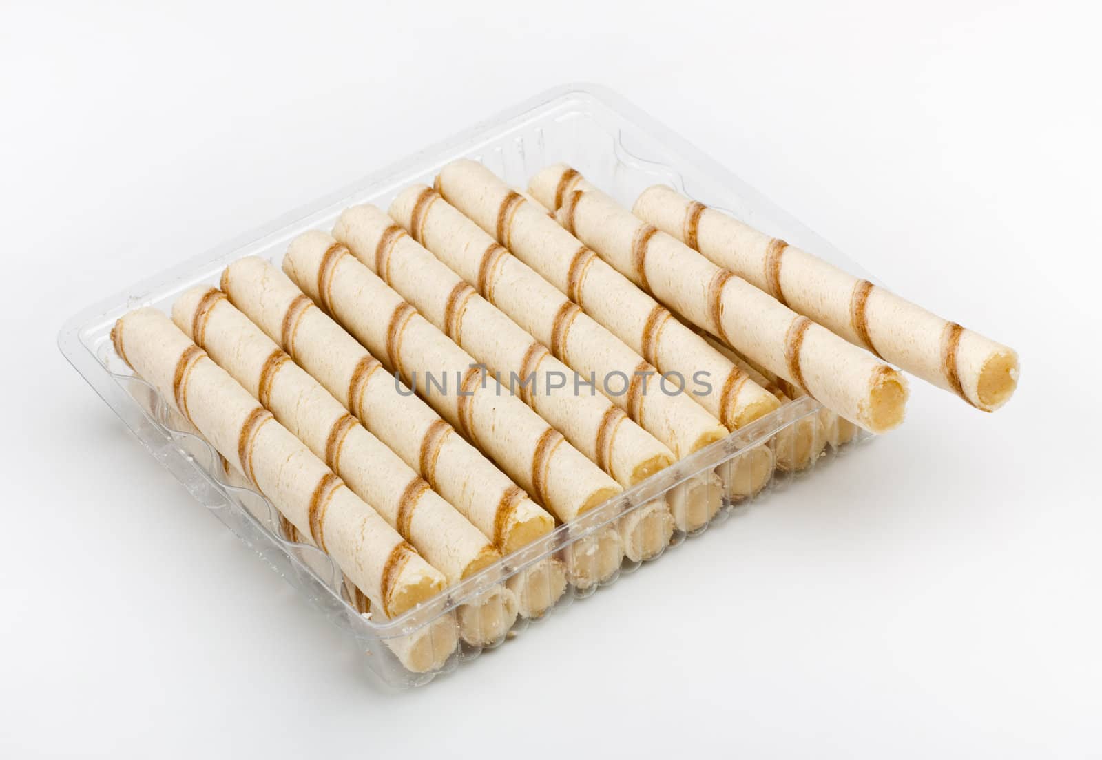 crispy cream sticks pack isolated on white background