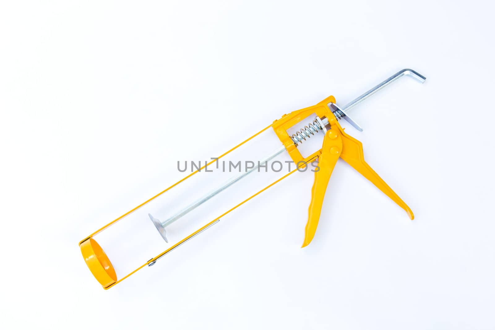 silicon glue gun isolated on white background