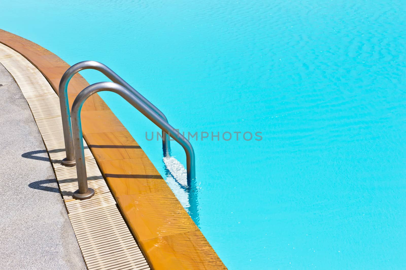 swimming pool ladder by tungphoto