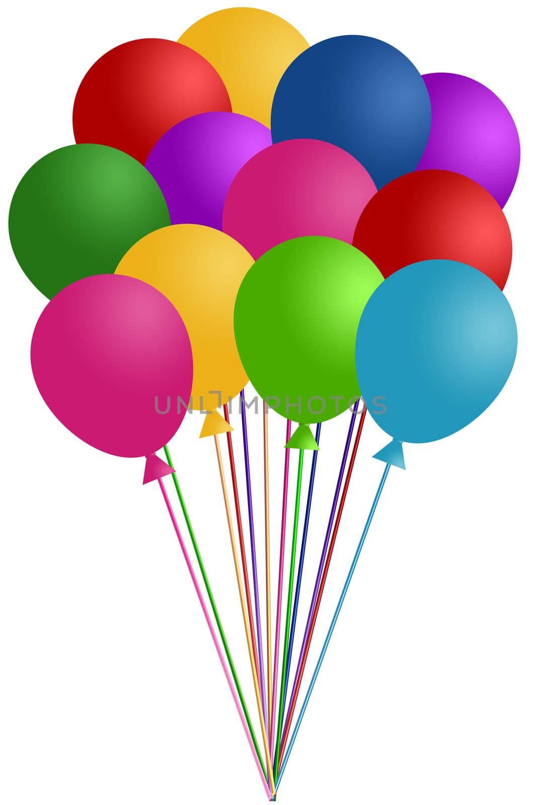 Bunch of Colorful Balloons by jpldesigns