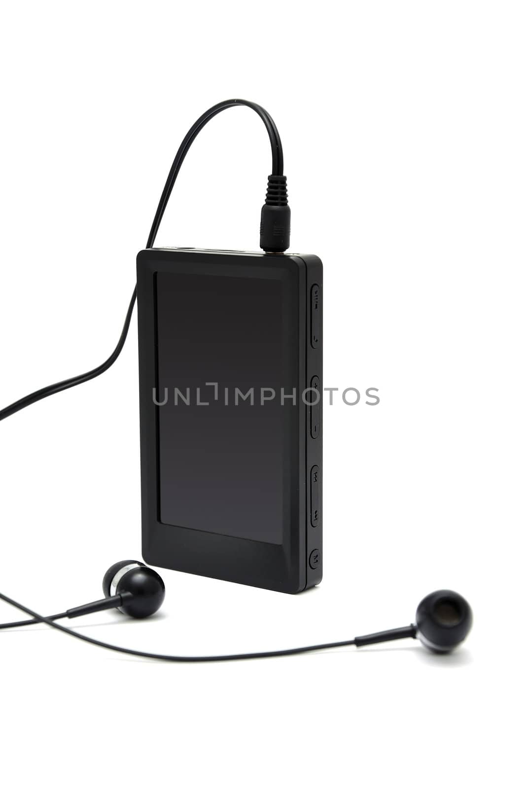 mp4 player with white background