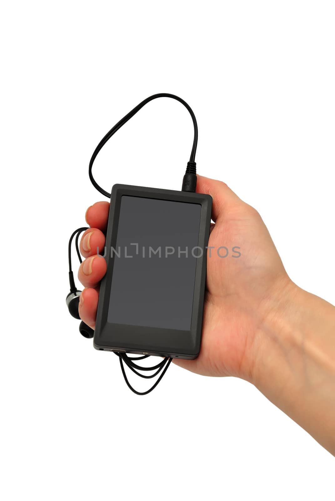 mp4 player with white background