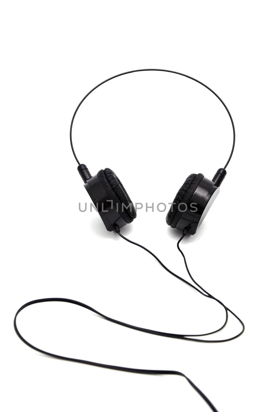 headphones  on a white background