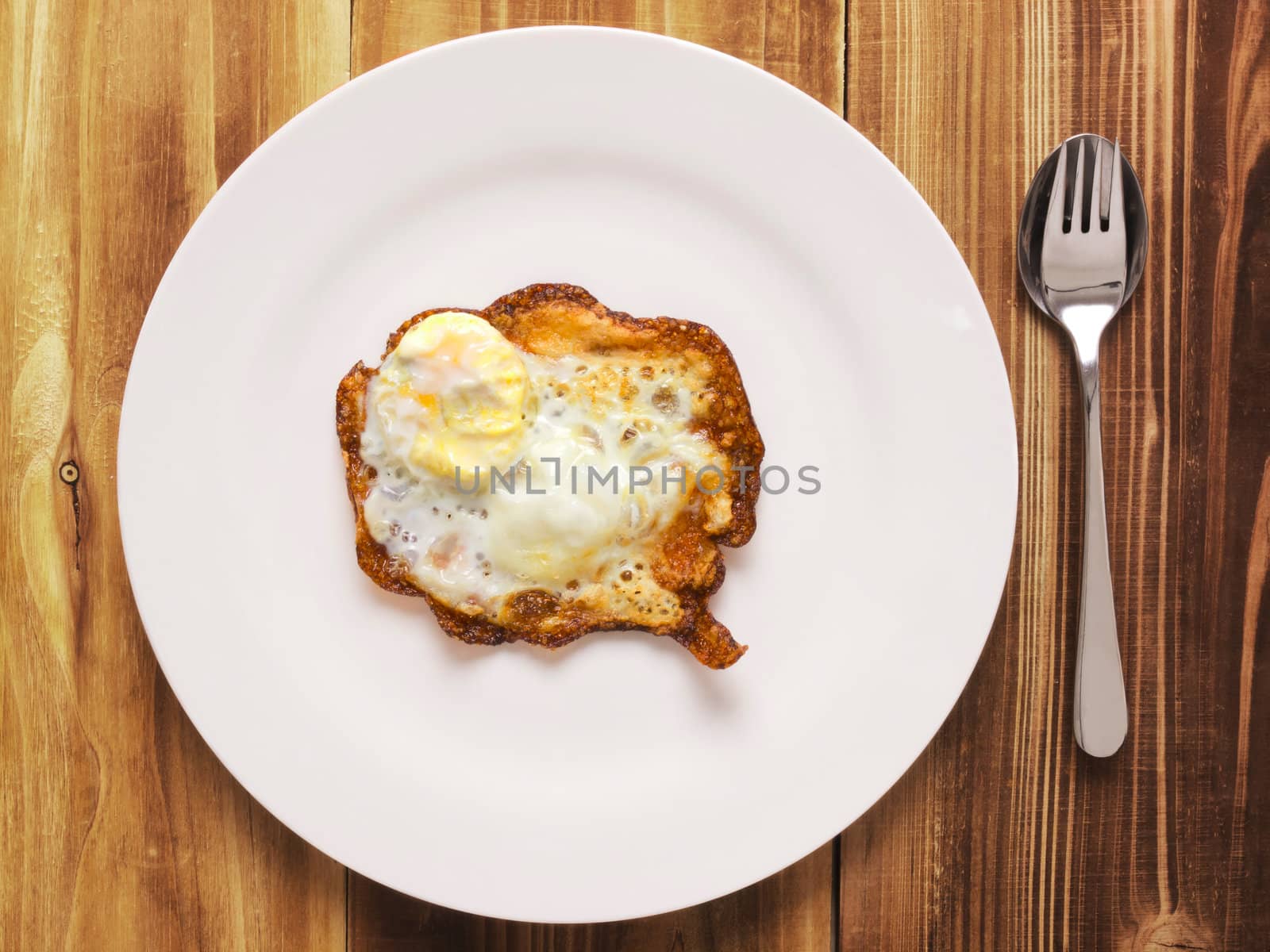 close up of a plate of burnt breakfast