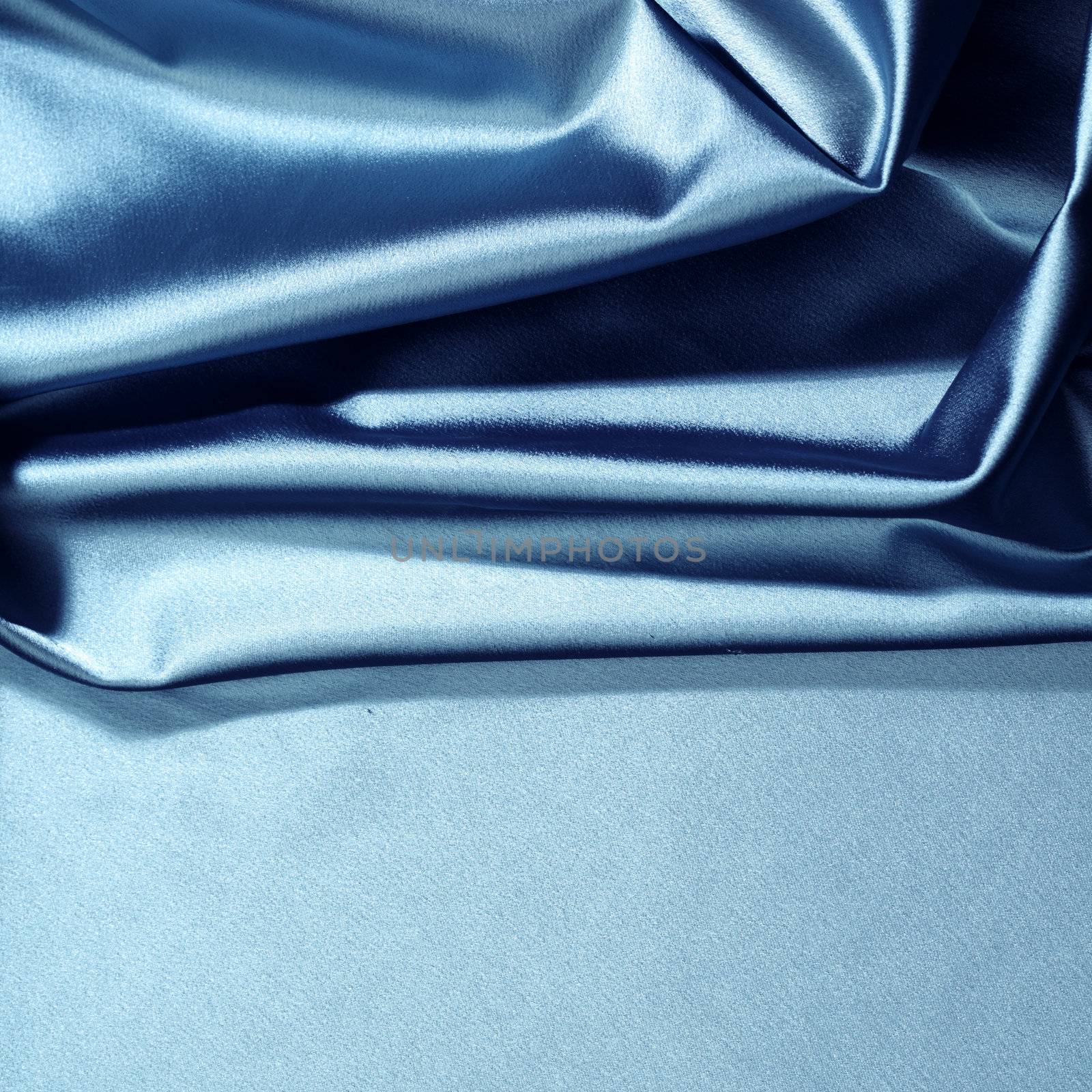 blue satin background closse up