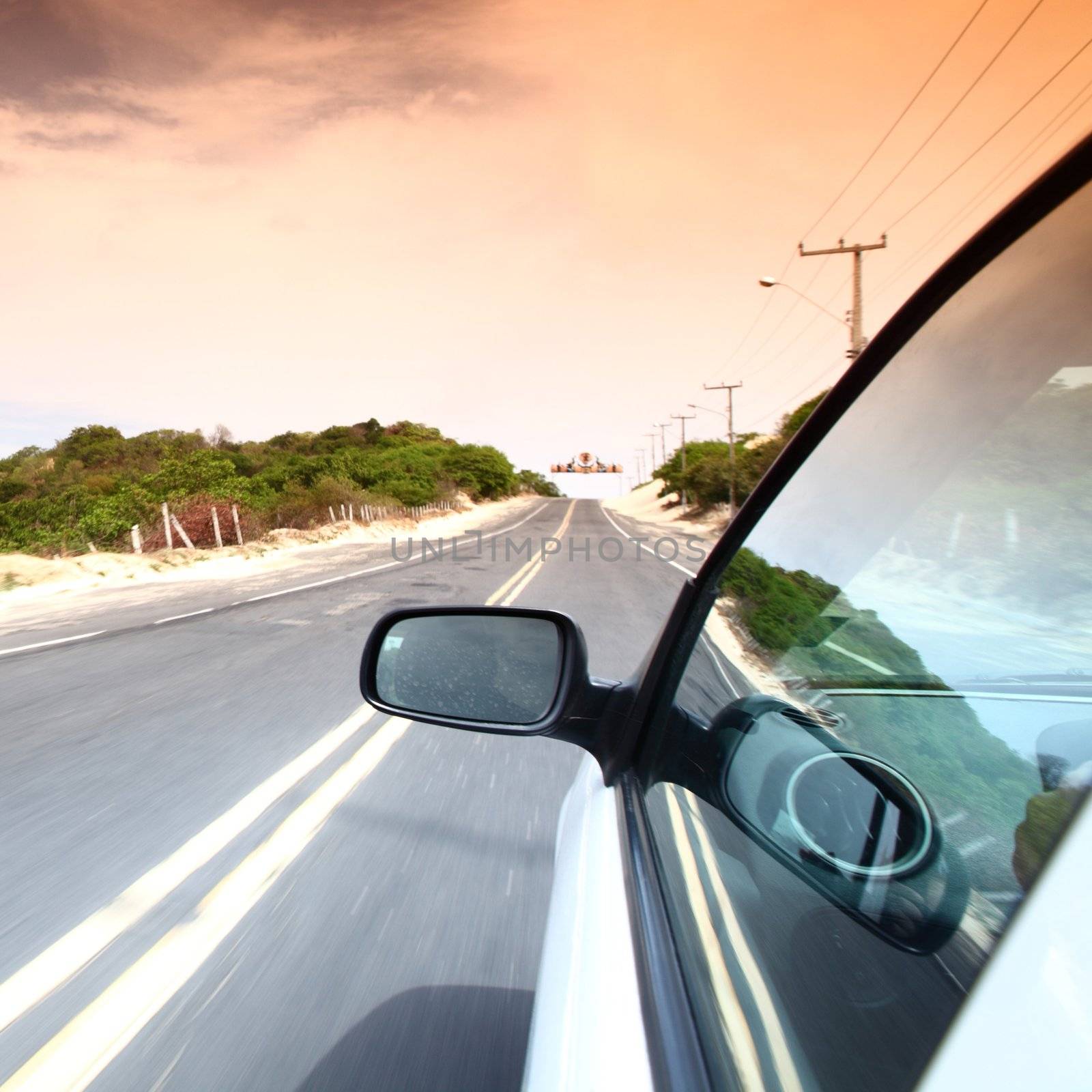 speedy day drive on car 