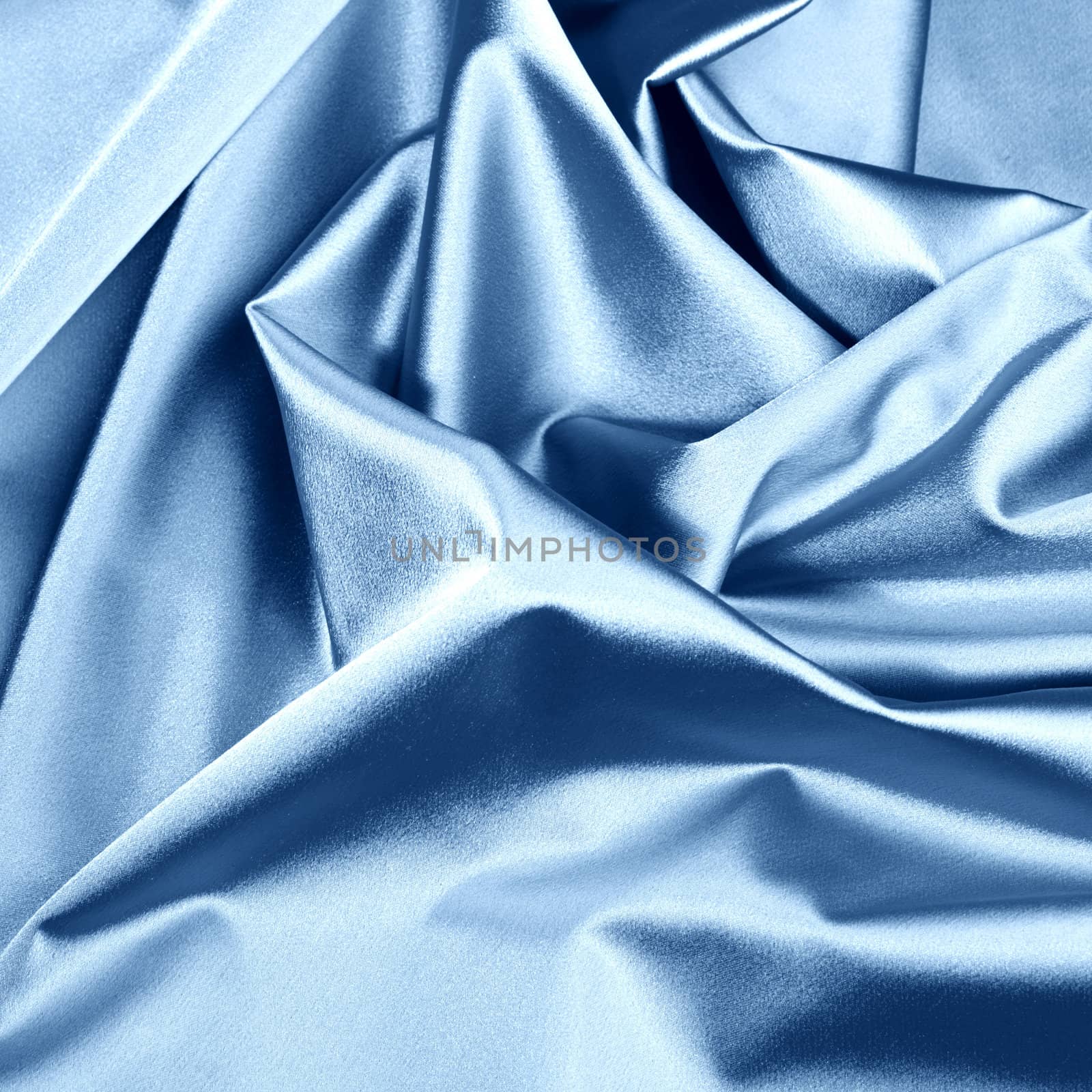 blue satin background closse up