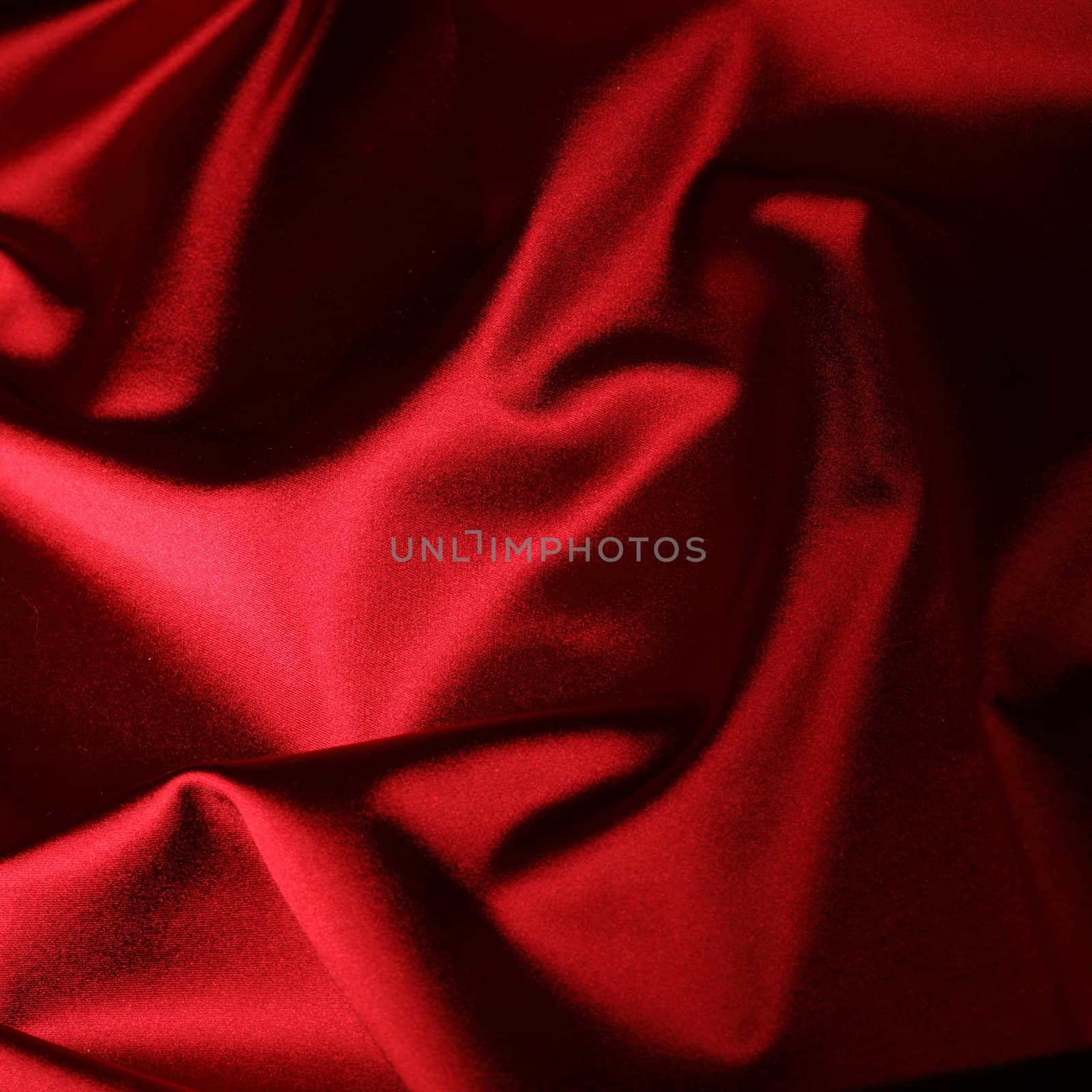 red satin background close up