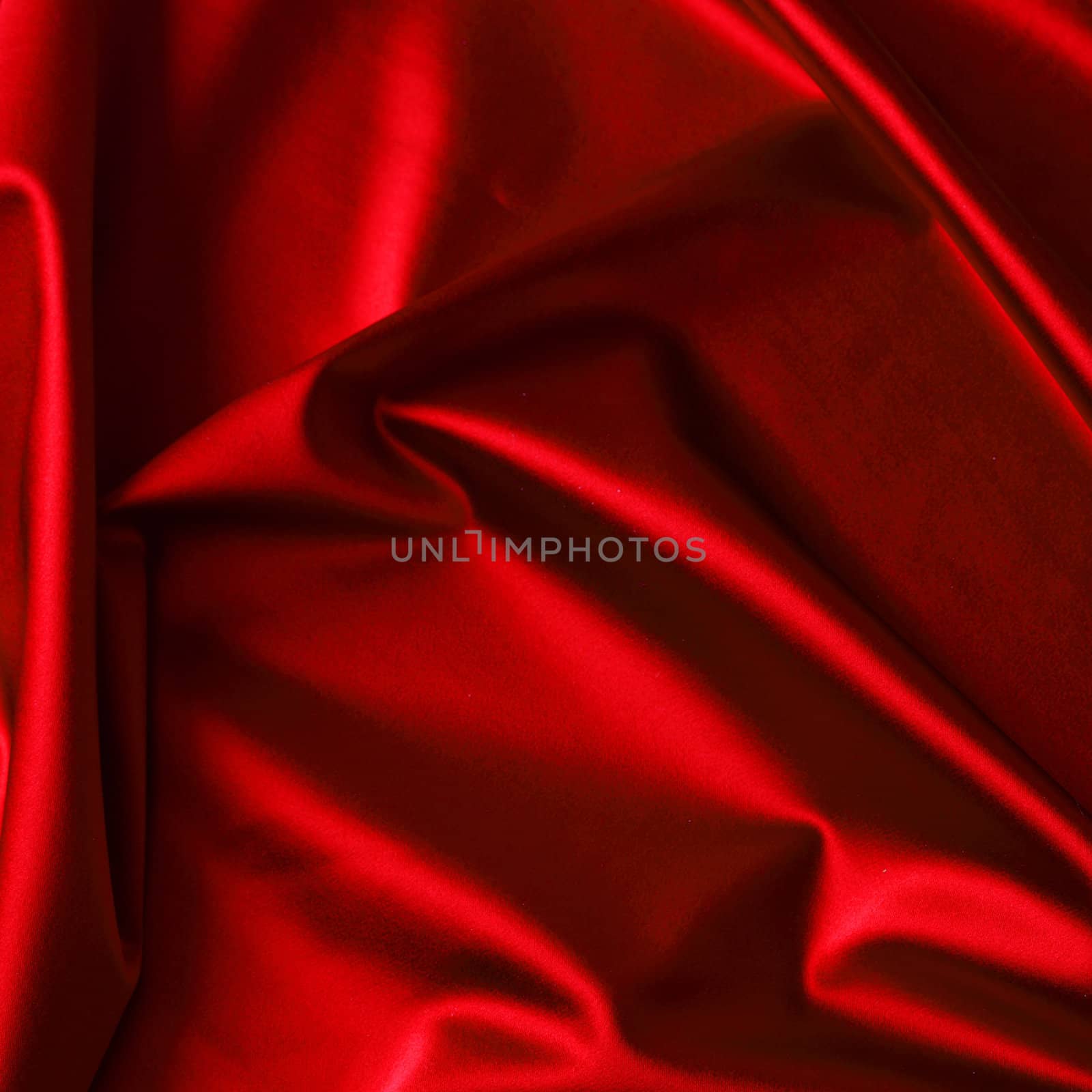 red satin background close up