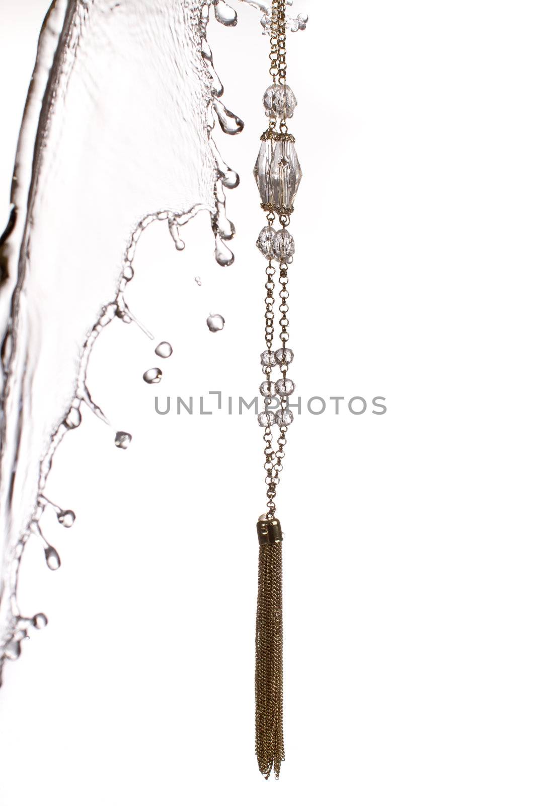 Jewelry water splash necklace, high speed water splash