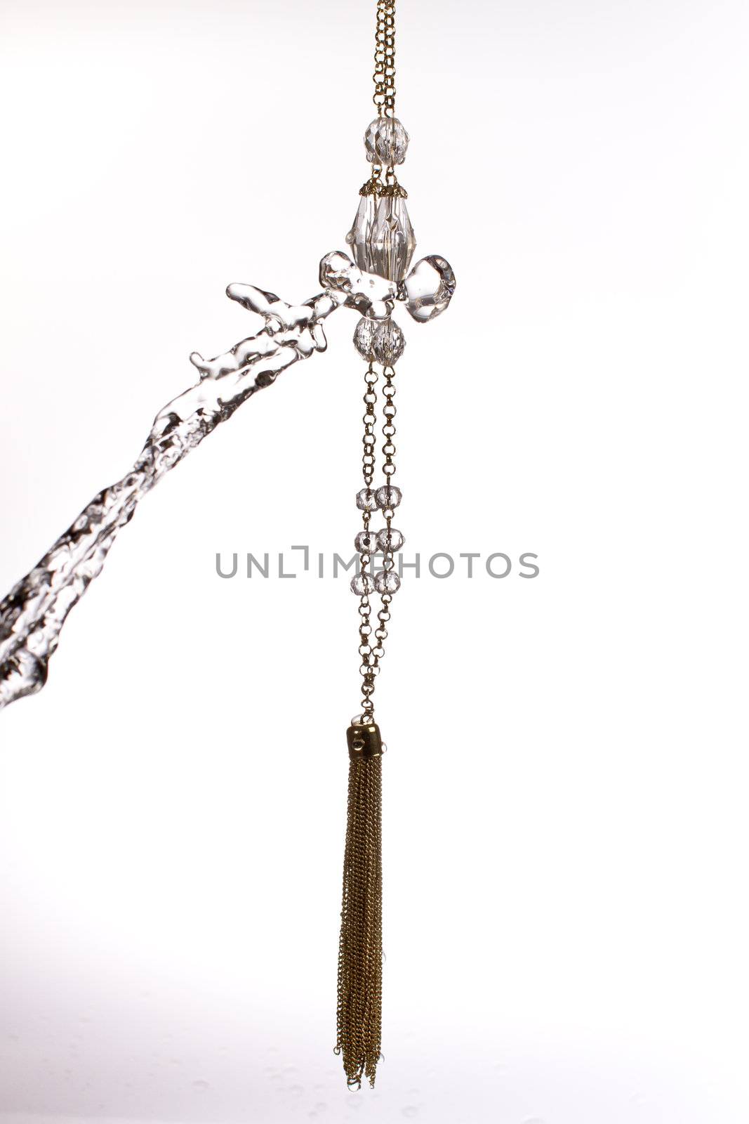 Jewelry water splash necklace, high speed water splash