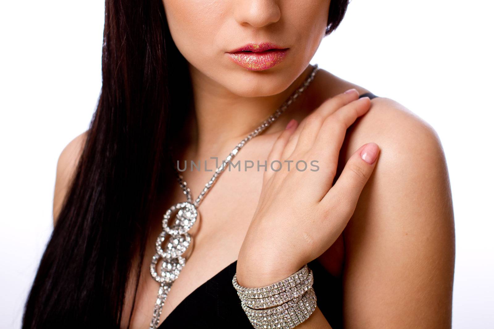 Beautiful fashiom model portrait with jewelry by tpfeller