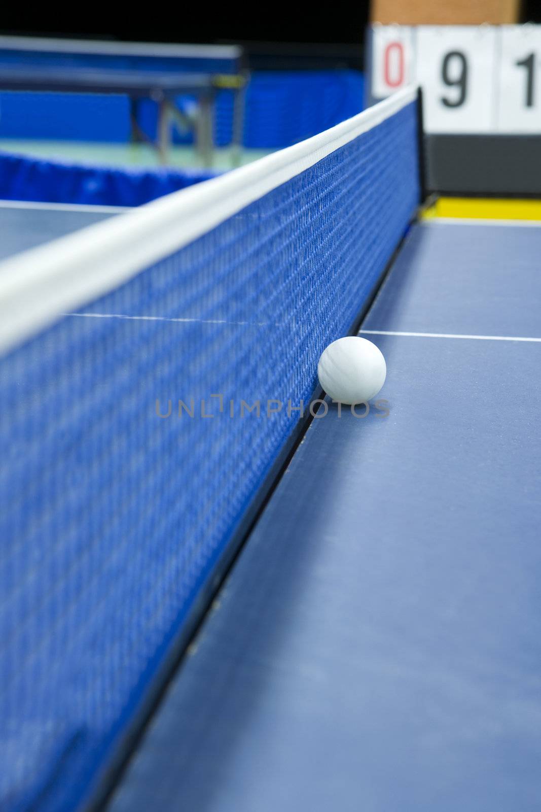 Table Tennis Still Life with Selective Focus