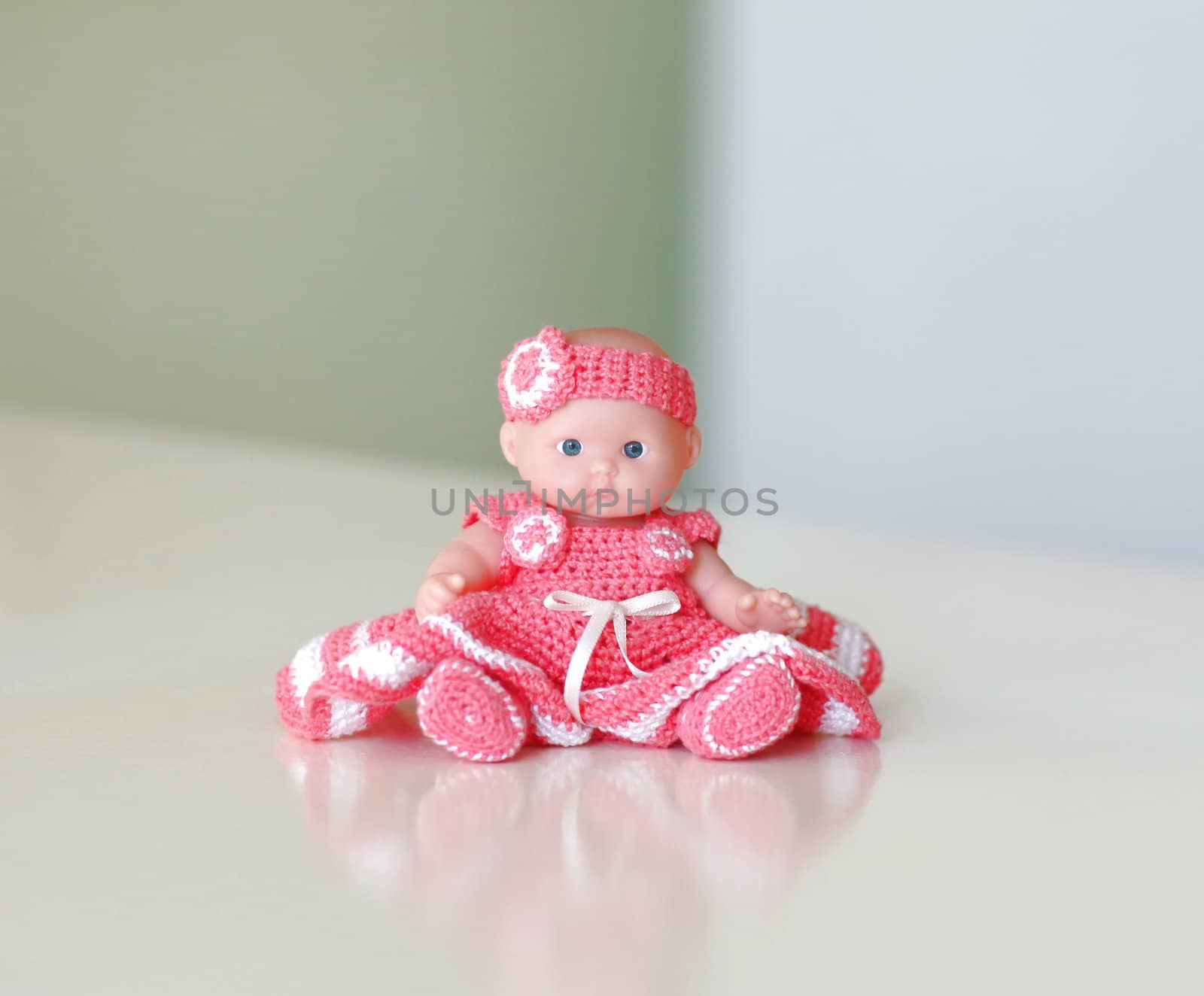 small doll on the table