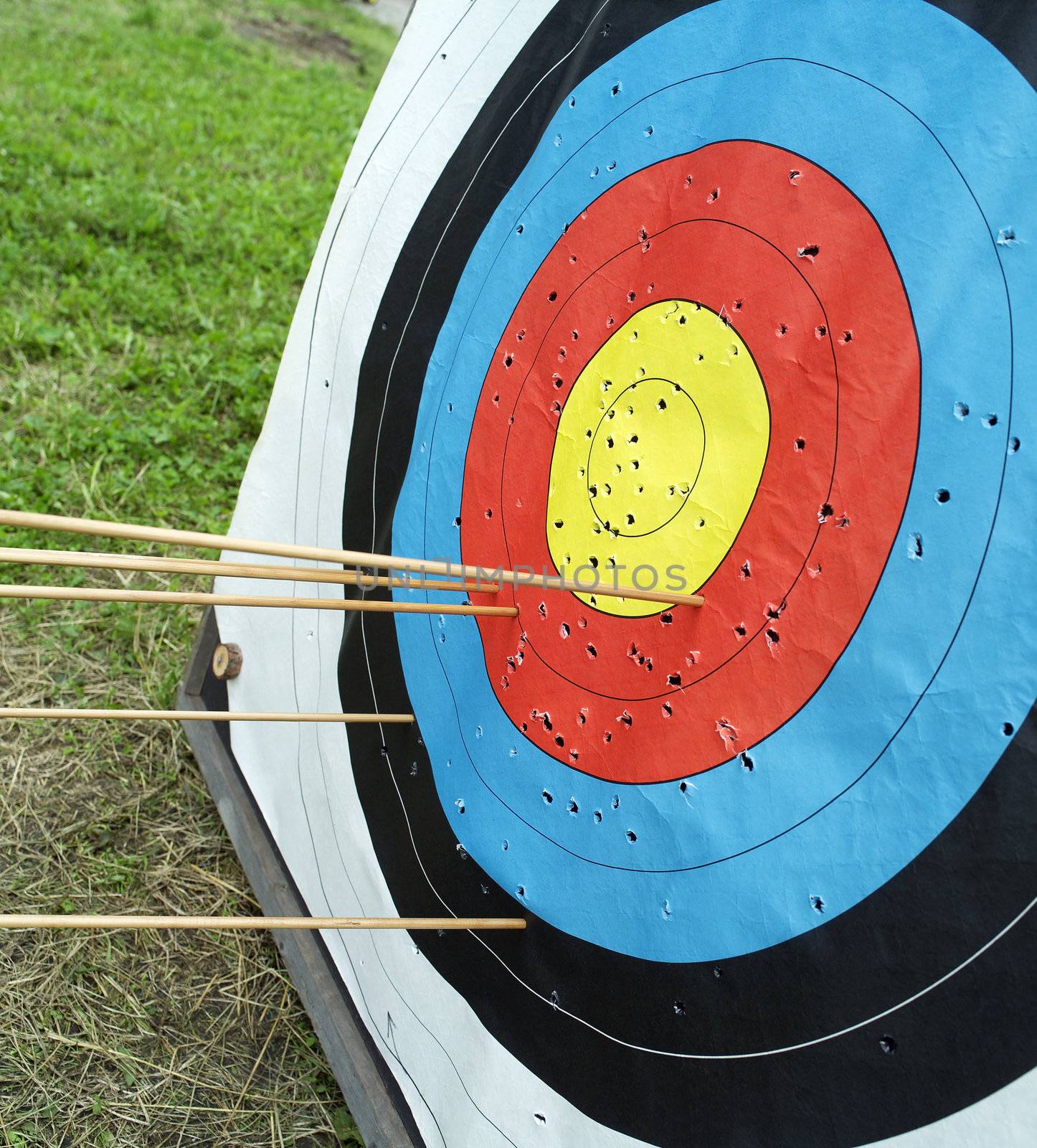 Close up of a Dart Board