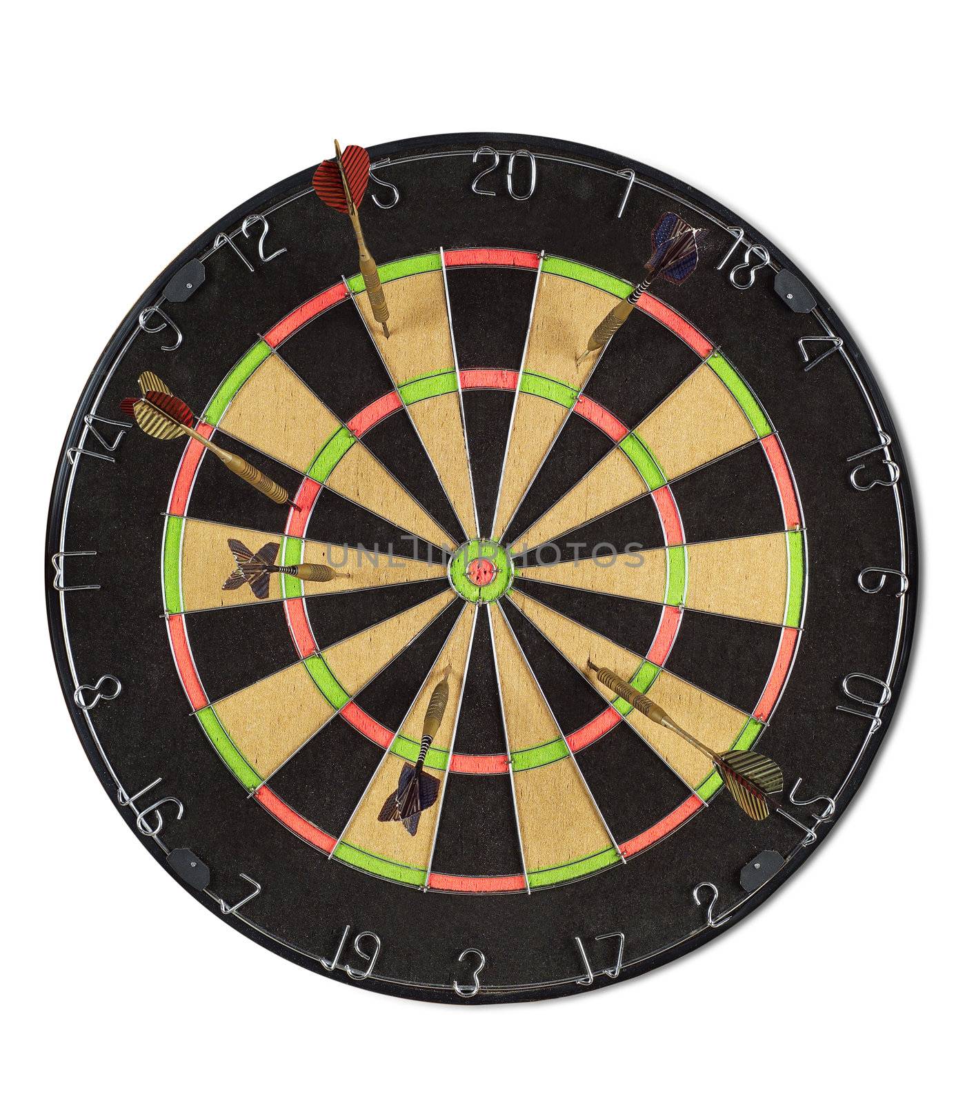 Dart Board isolated on white background