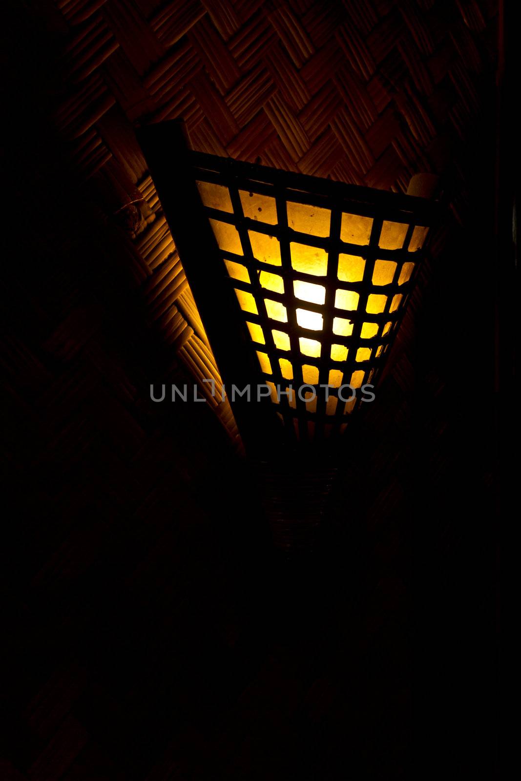 Lamp with Rattan Lamp Shade by azamshah72