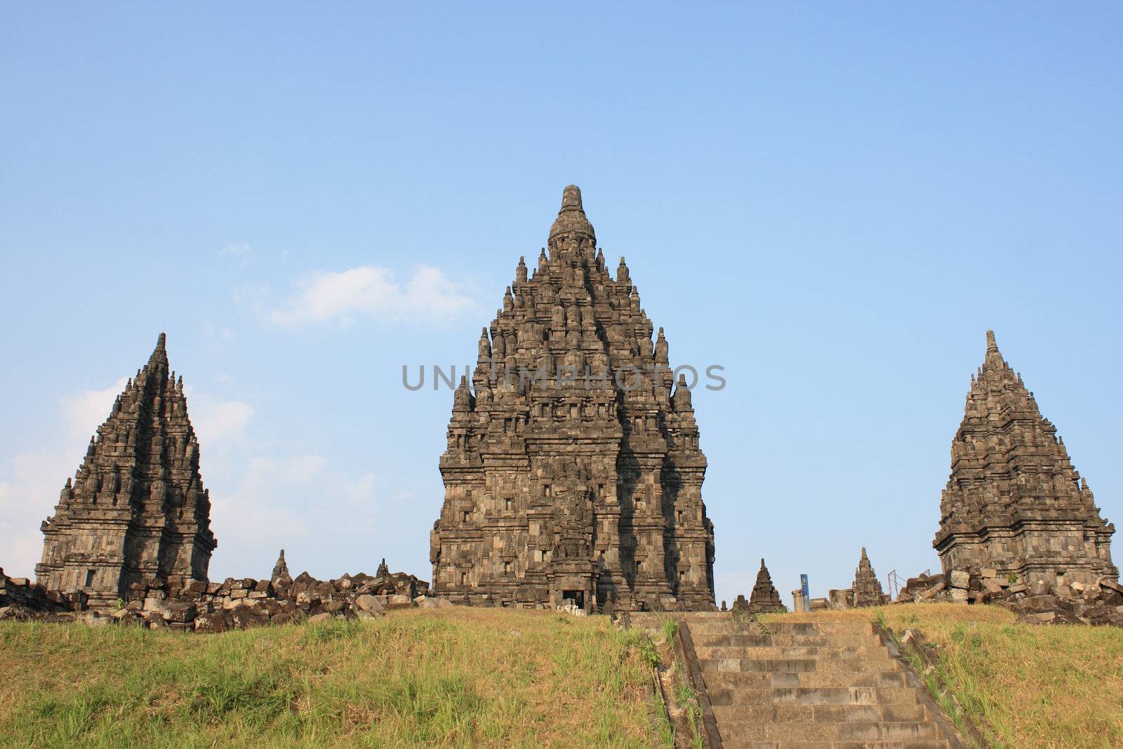 A view in Hindu temple Prambanan. Indonesia, Java, Yogyakarta