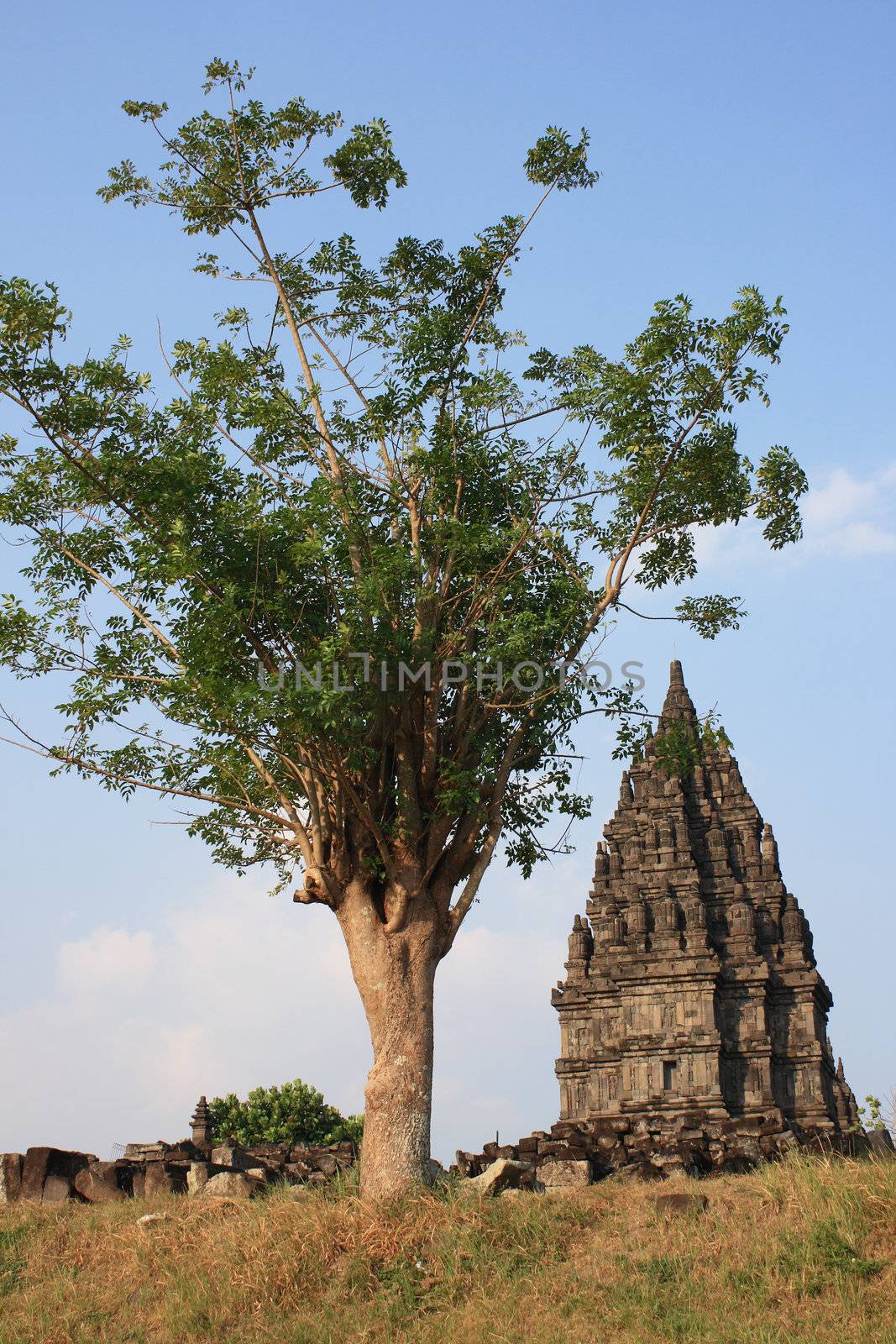 A view in Hindu temple Prambanan. Indonesia, Java, Yogyakarta