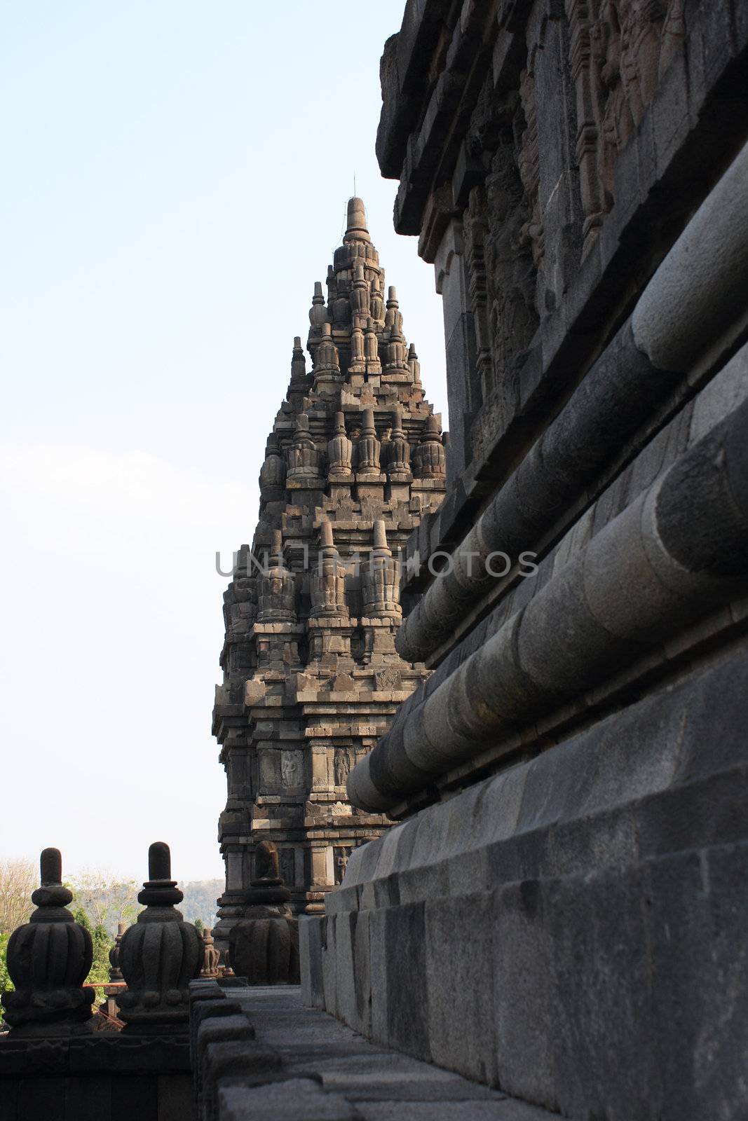 A view in Hindu temple Prambanan. Indonesia, Java, Yogyakarta