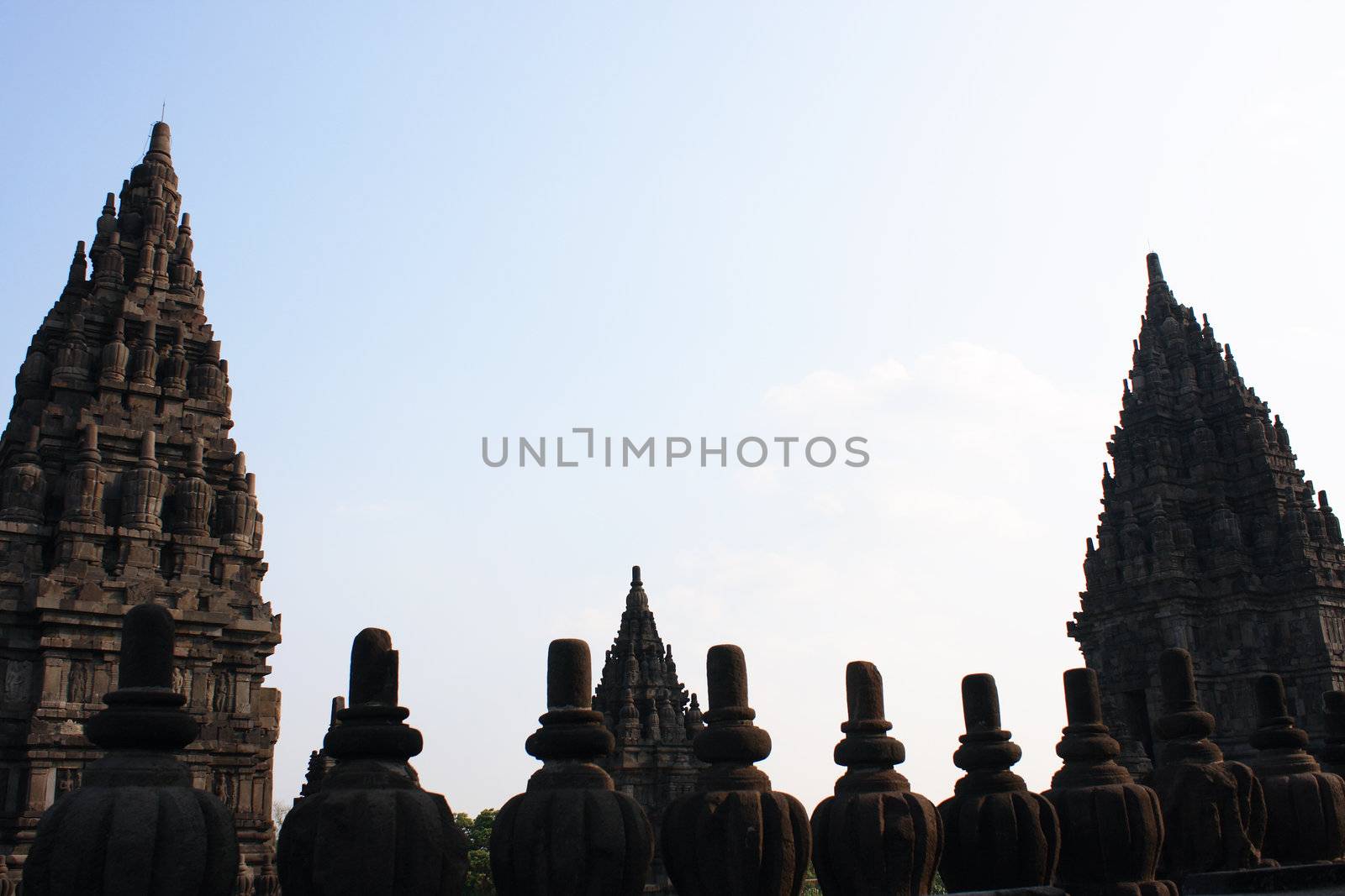 A view in Hindu temple Prambanan. Indonesia, Java, Yogyakarta