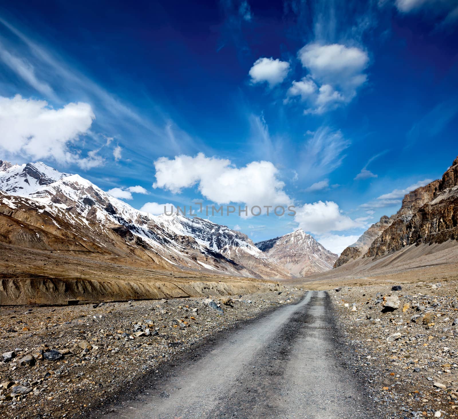 Road in Himalayas by dimol
