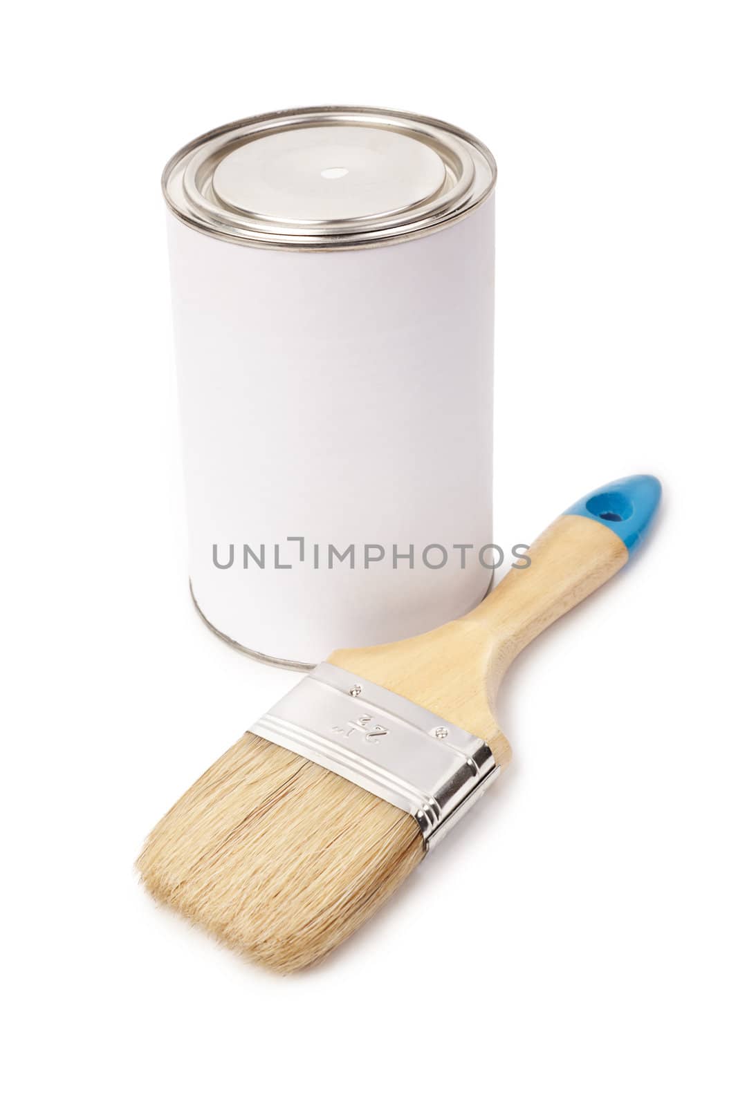 blank and new brush isolated on a white background