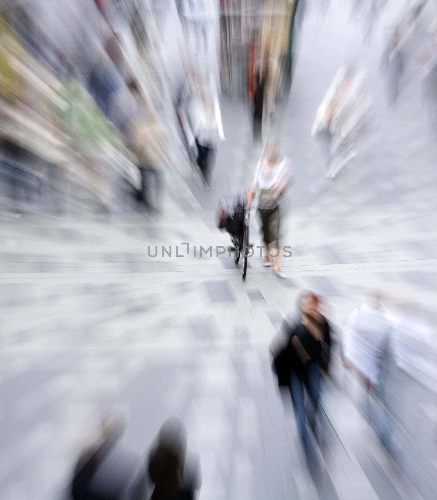 Crowd of unreconizable humans full frame