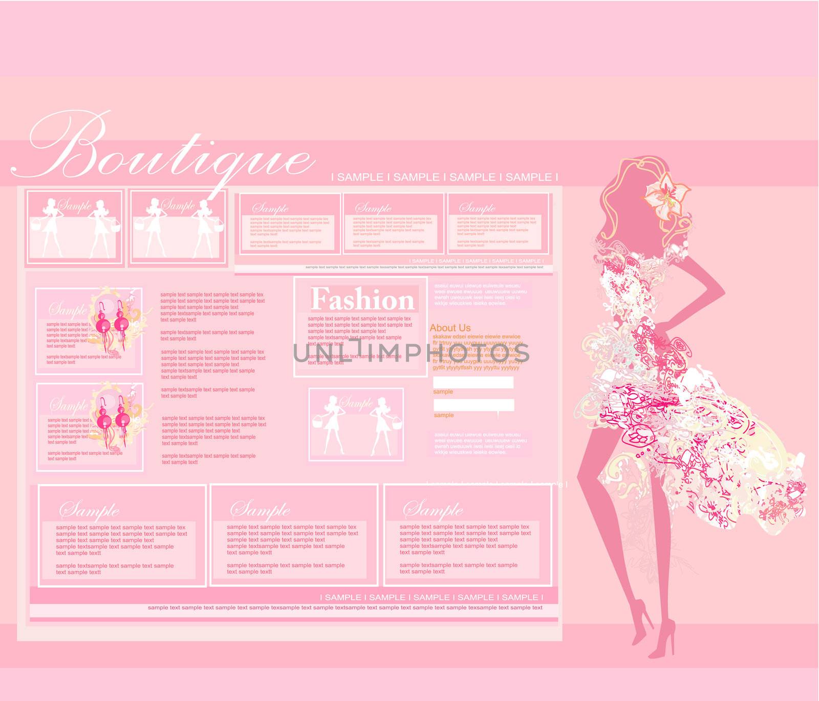 Fashion shopping Website template