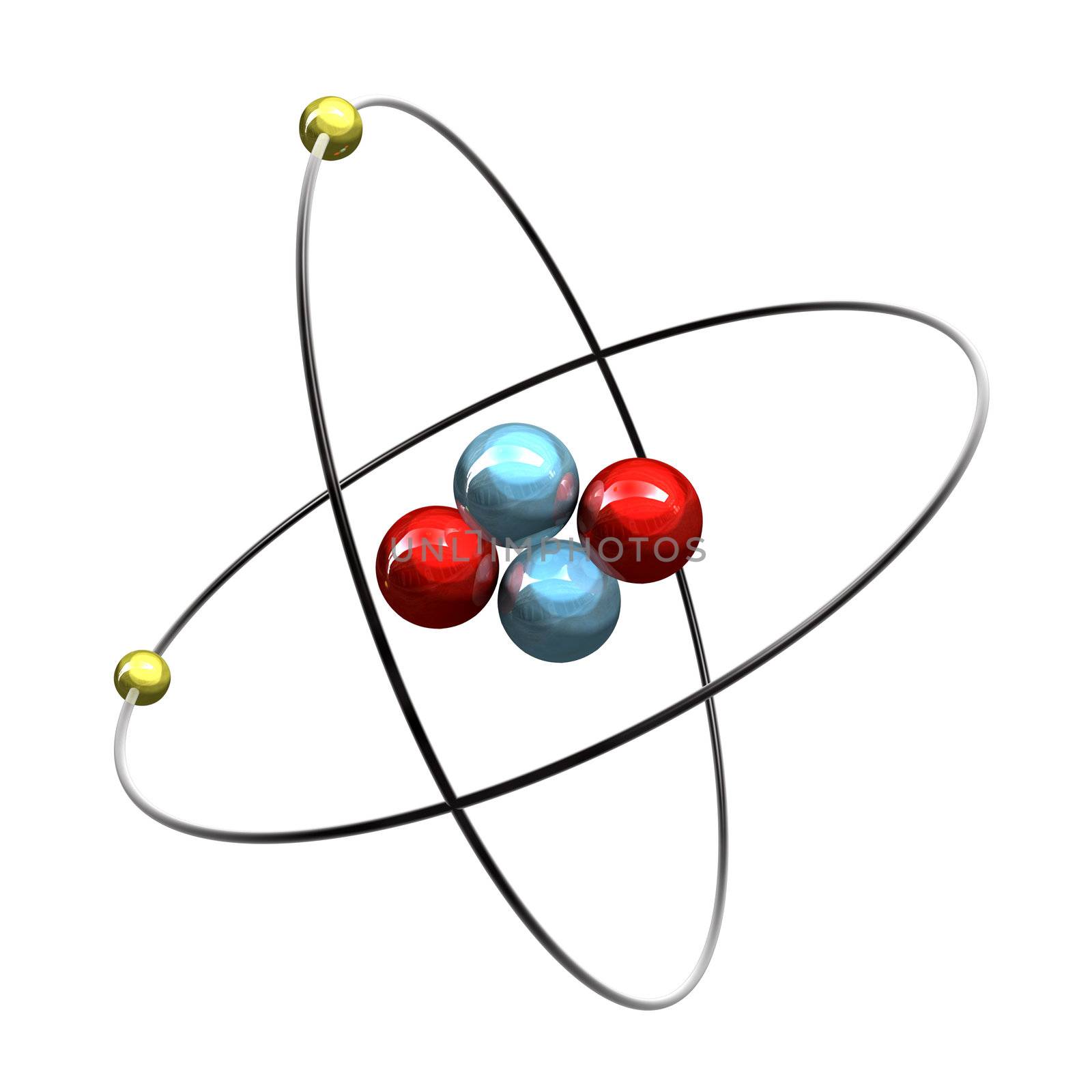 3d Helium Atom
