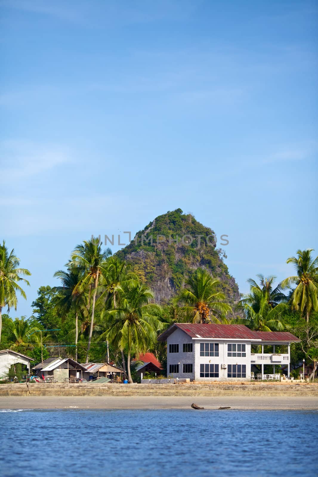 tropical beach, Andaman Sea Shore in Thailand