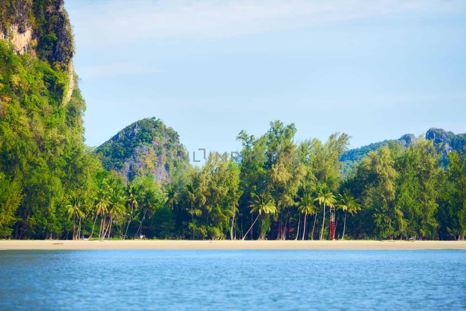 tropical beach, Andaman Sea Shore in Thailand