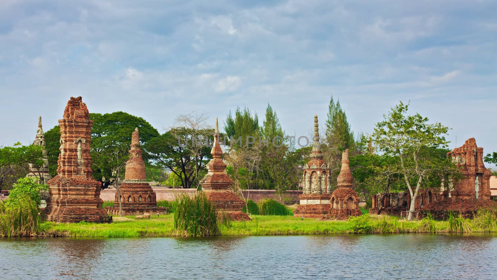 ruins in Mueang Boran, aka Ancient Siam, Bangkok, Thailand