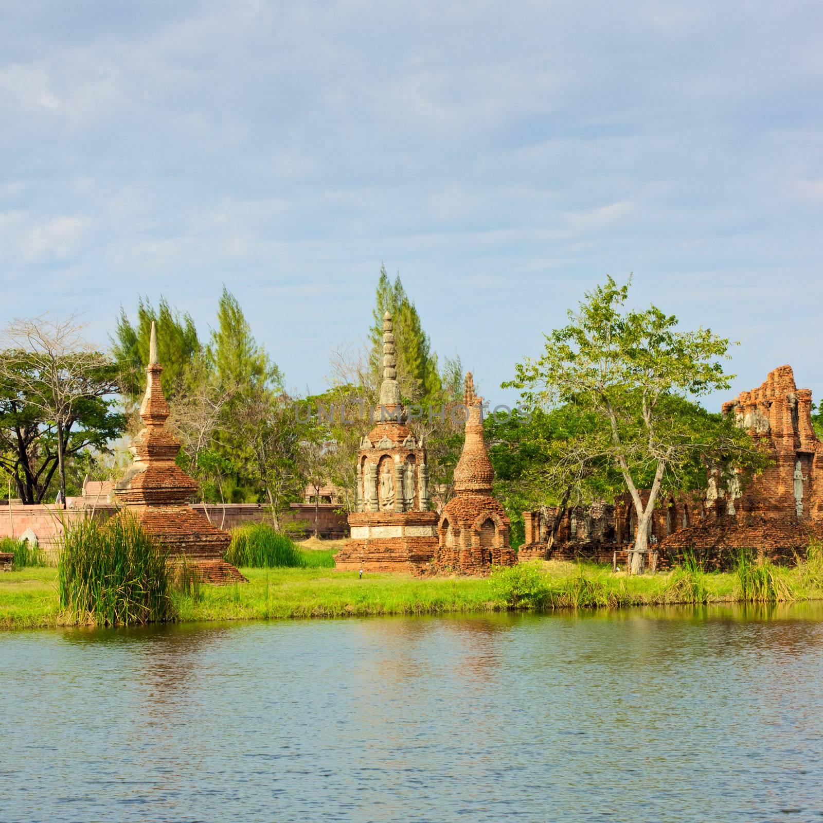 ruins in Mueang Boran, aka Ancient Siam, Bangkok, Thailand