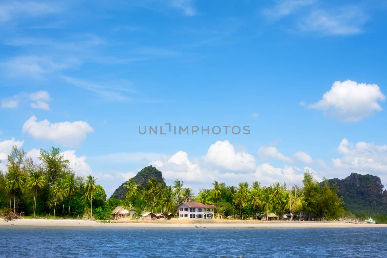 tropical beach, Andaman Sea Shore in Thailand