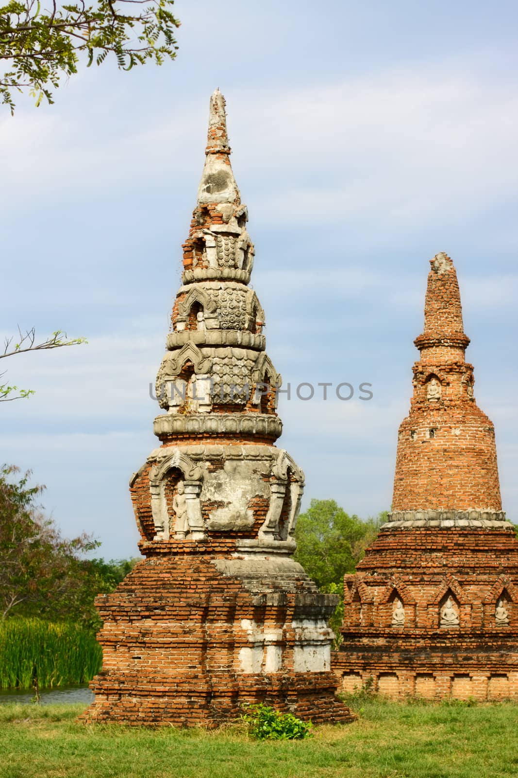 ruins in Mueang Boran, aka Ancient Siam, Bangkok, Thailand