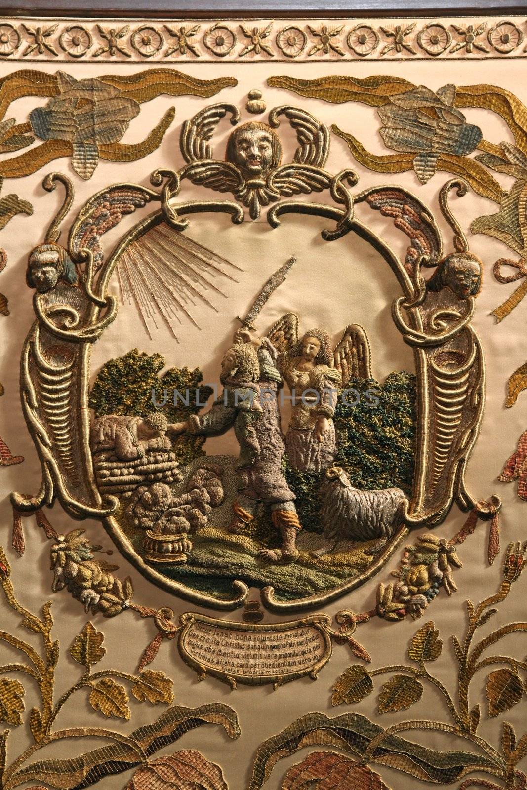 ZAGREB, CROATIA - 10 APRIL: Detail of tomb of God exhibited on Good Friday, prepared to veneration at the Zagreb Cathedral, 10 April 2009 in Zagreb, Croatia.