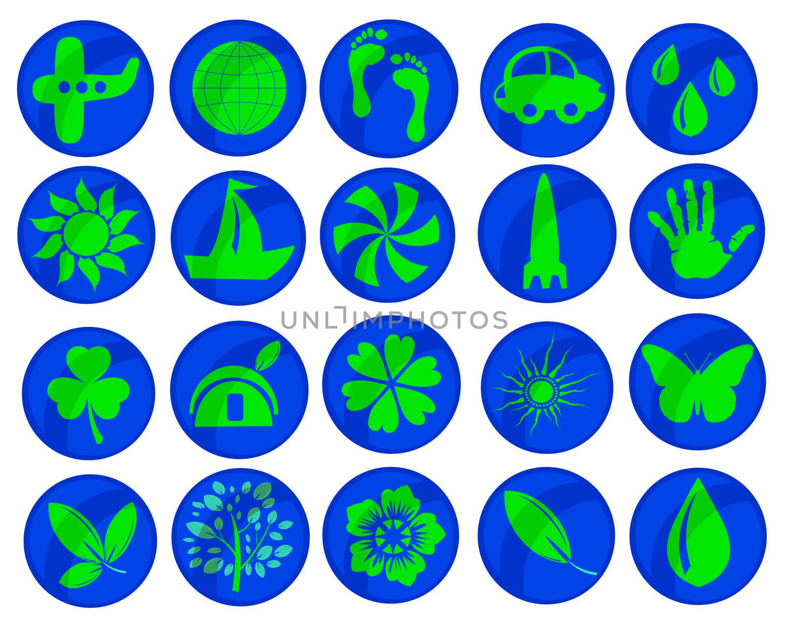 Stock photo: an image of a set of various simbols