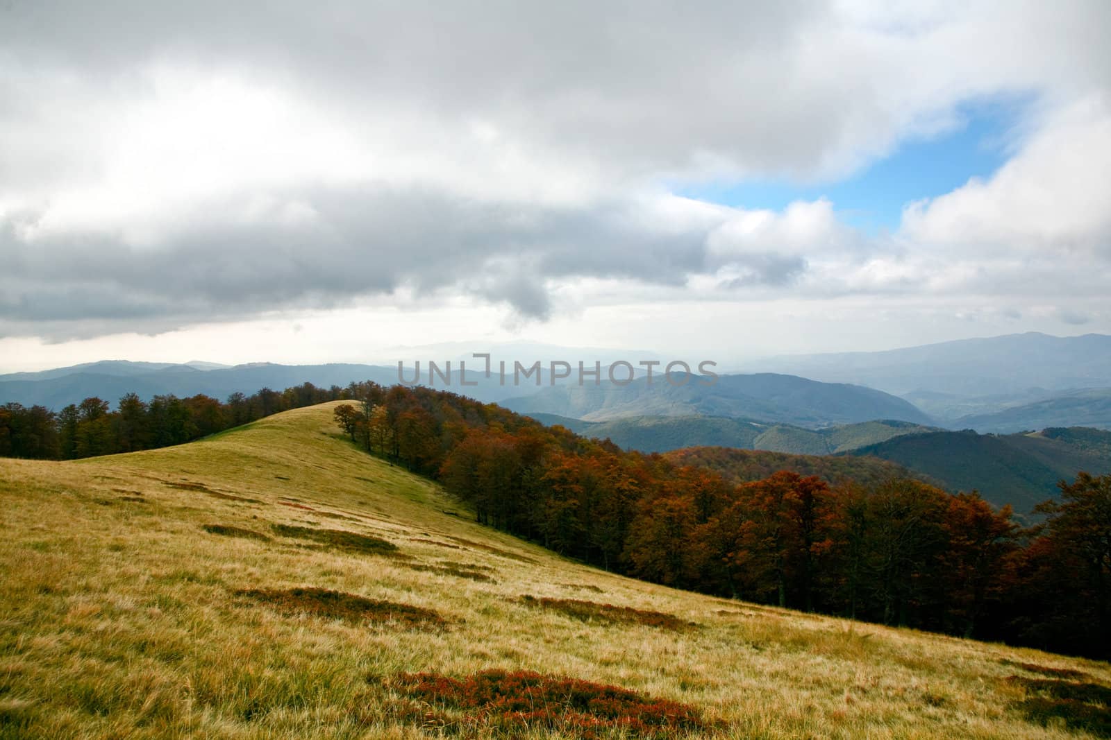 Mountains theme: an image of autumn landscape