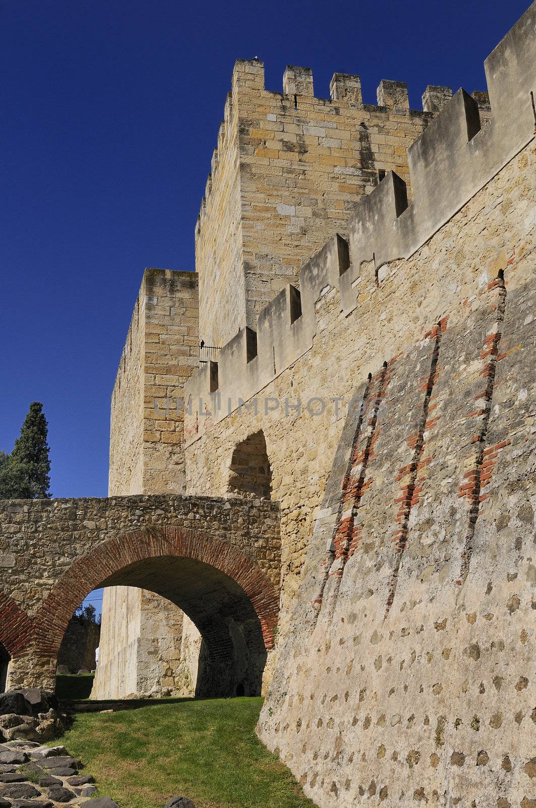 Sao jorge medieval scastel in Lisbonne, Portugal